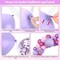 153pcs Pink Purple Balloon Garland Arch Kit, Different Sizes 18 12 10 5 inch Pink Purple Red Latex Metallic Confetti Purple Balloons
